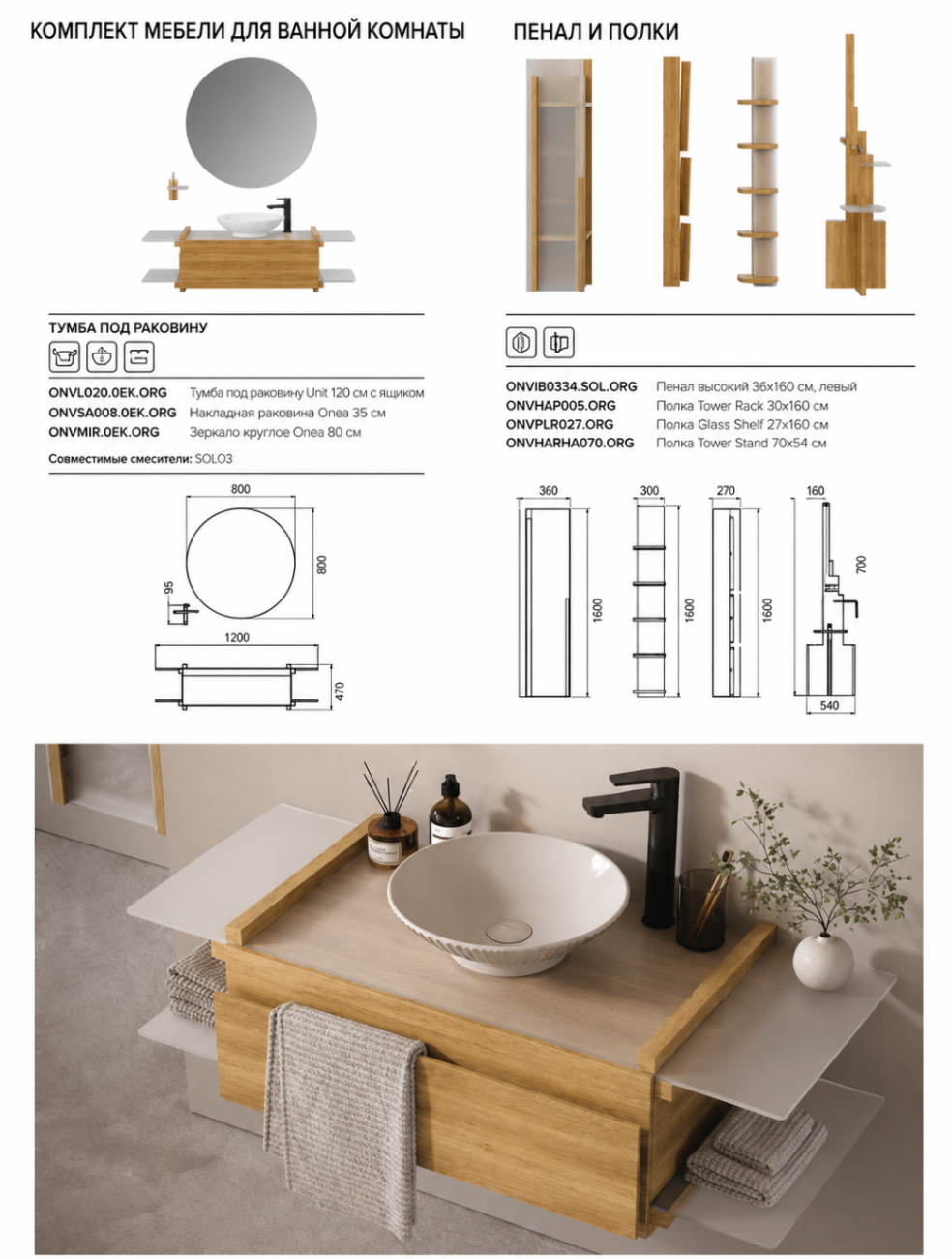 ONIVA Unit 120 — Комплект + Пенал